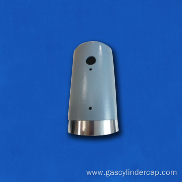 Protective steel valve guard for gas cylinder